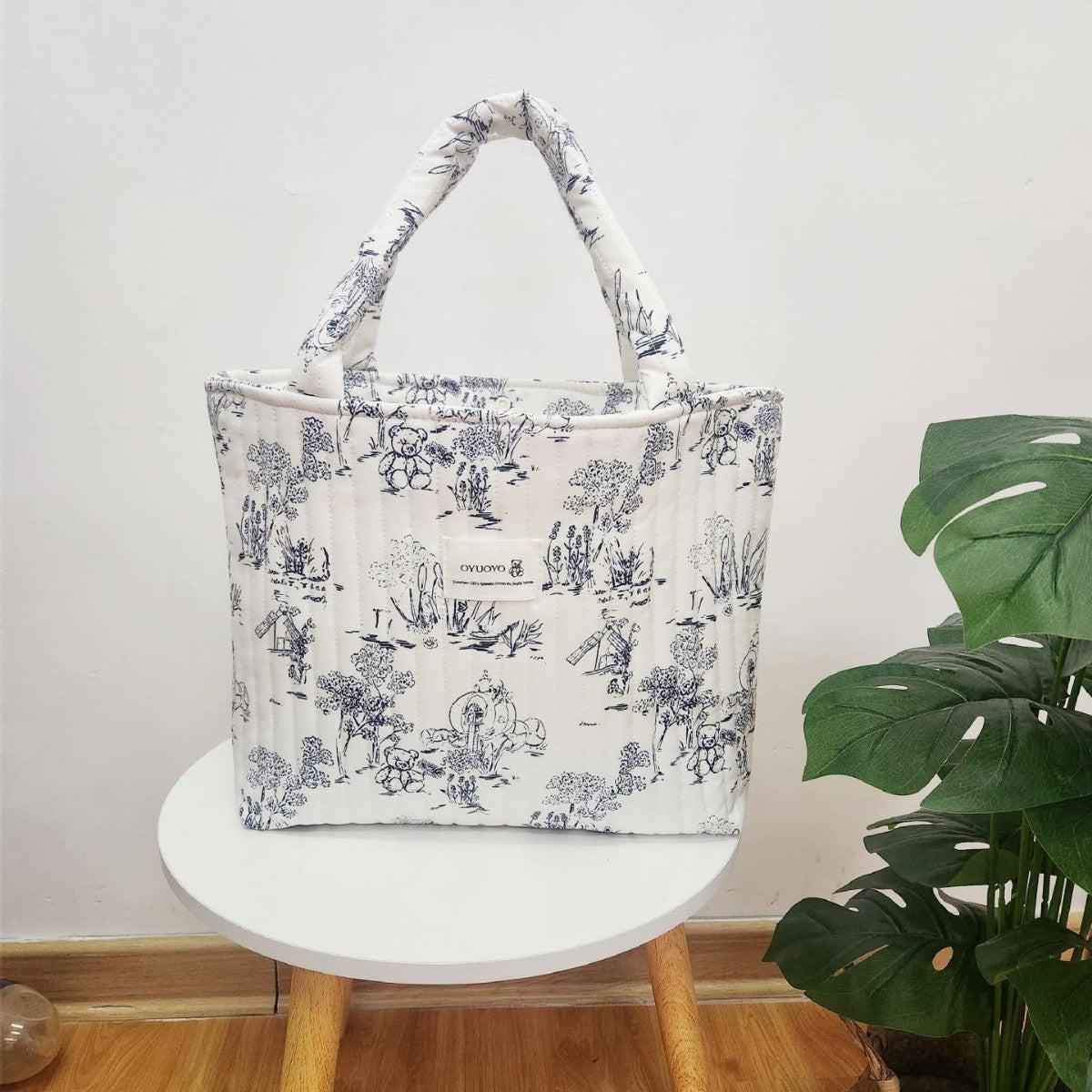 2025 New Ins Japanese and Korean Style Printed Mommy Storage Handbag