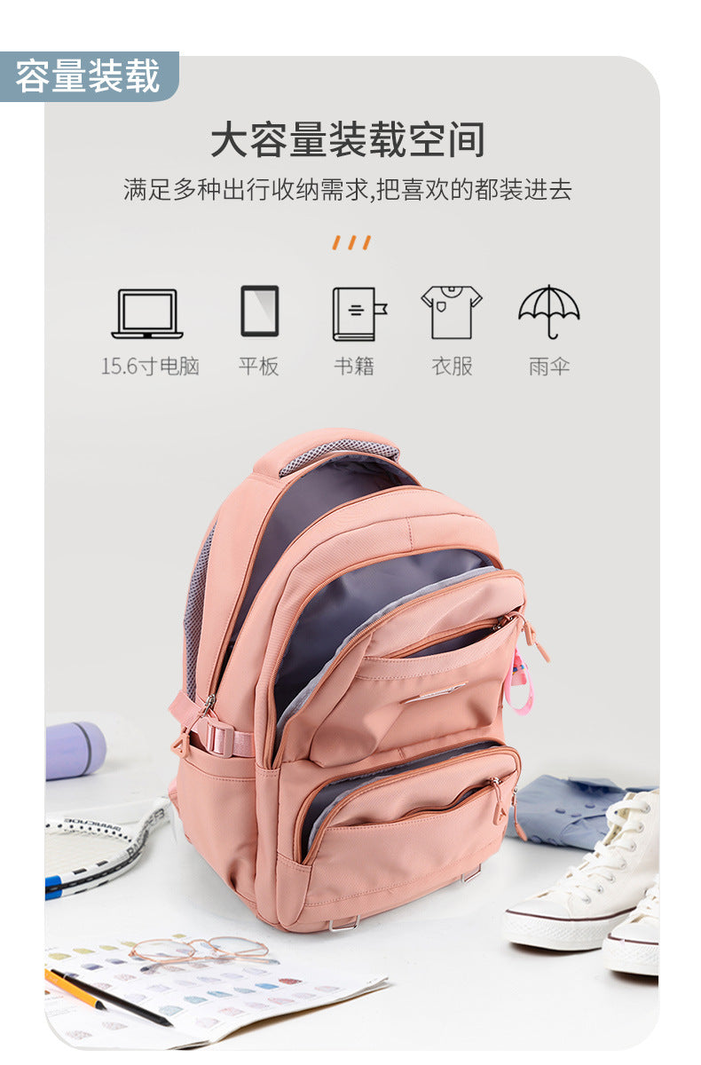 Large-Capacity Student Schoolbag, Junior High School Student Backpack, Short-Distance Travel Multi-Functional Backpack, Mlb Backpack