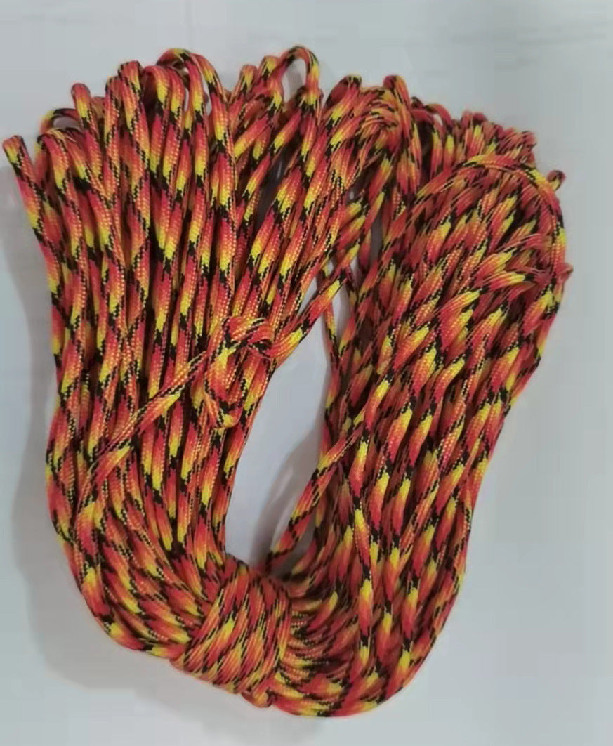 7-core 4mm umbrella rope polypropylene fiber multi-function mountaineering paratrooper traction rope life-saving equipment fixed safety umbrella rope