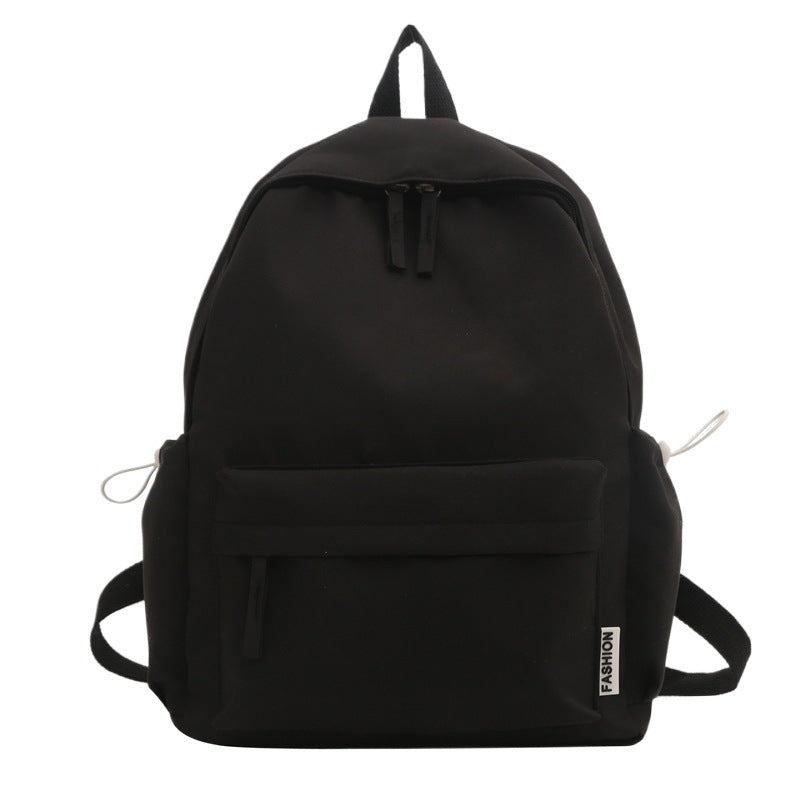 Large-Capacity Japanese-Style Simple Campus Backpack Korean Style College Style Solid Color Student Backpack Casual Bag Travel Bag