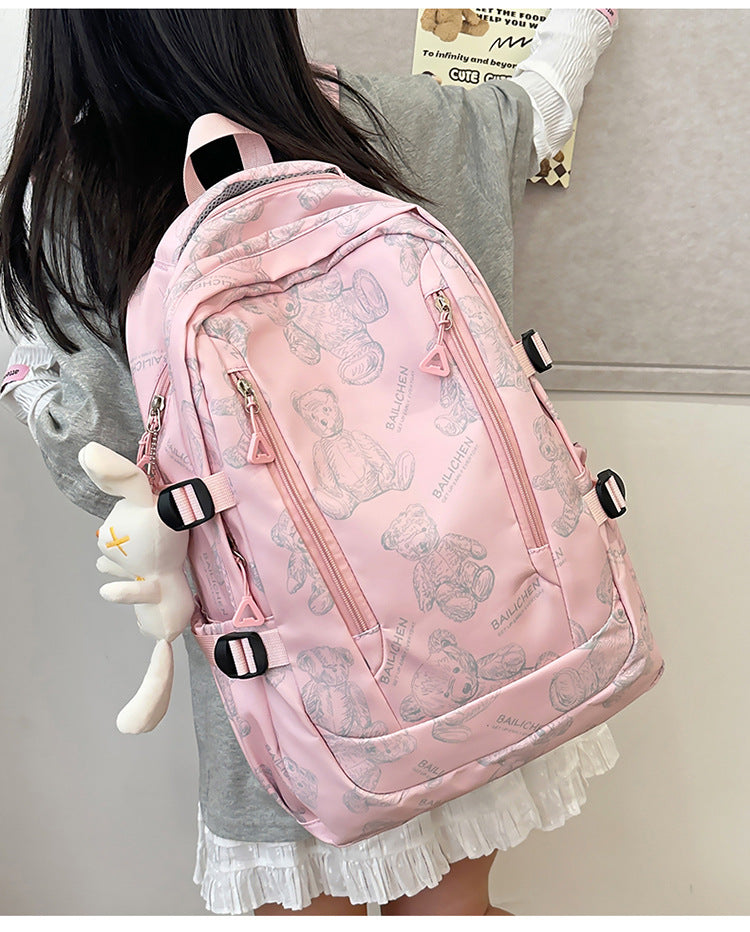 Student Schoolbag Primary School Students Junior High School Students New Large Capacity Backpack Autumn New Breathable Comfortable Backpack