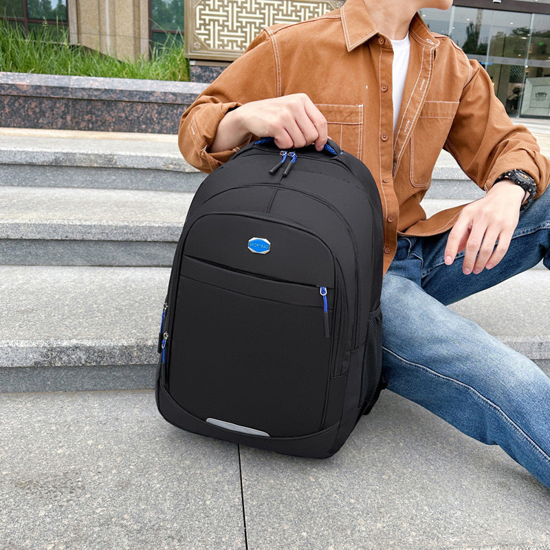 2025 New Style Backpack Simple Travel School Bag Junior High School and High School Students Large Capacity Fashionable Casual Men's and Women's Backpack