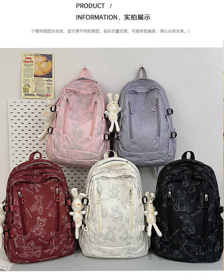 Student Schoolbag Primary School Students Junior High School Students New Large Capacity Backpack Autumn New Breathable Comfortable Backpack