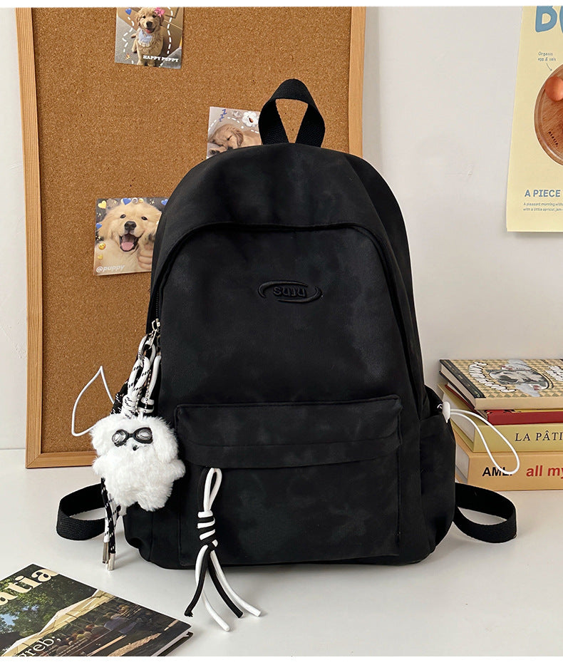 New Retro Backpack Men's Mountaineering Bag Backpack Junior High School Student Travel Bag Personalized High School Student College Student Bag Female