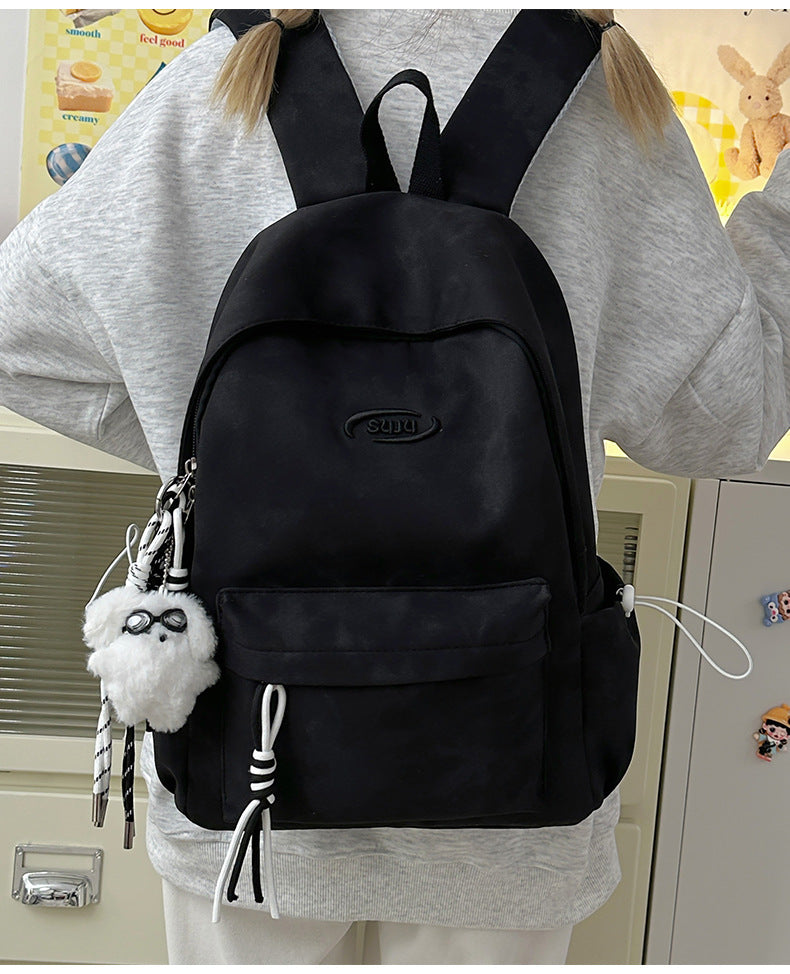New Retro Backpack Men's Mountaineering Bag Backpack Junior High School Student Travel Bag Personalized High School Student College Student Bag Female