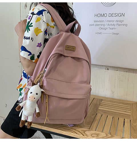 Cross-Border Schoolbags for Girls, Junior High School Students and High School Students Backpacks 2024 New College Students Men's Large-Capacity Travel Backpacks
