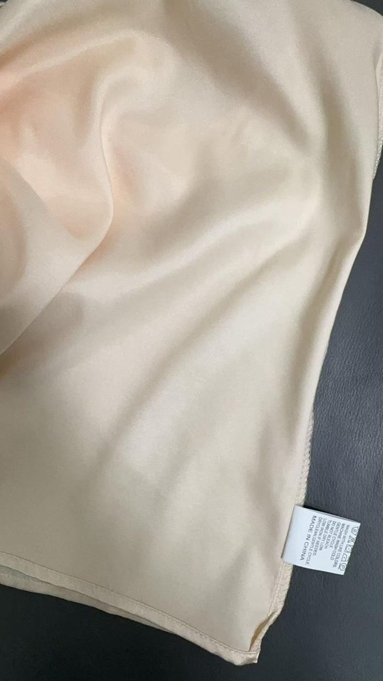 2026 Amazon European and American Cross-Border Women's Clothing Satin Suit Sleeveless Elegant Commuter Vest Base Top