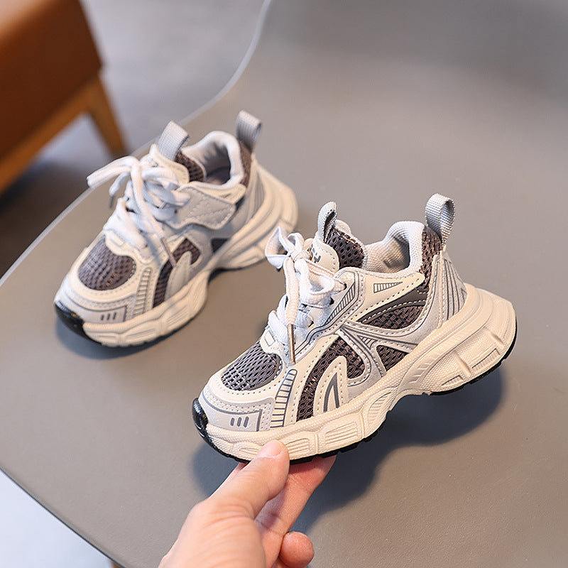 2026 Spring Children's Sports Shoes for Boys and Girls, Breathable Mesh Dad Shoes, Casual Shoes for Older Children and Students, Running Shoes