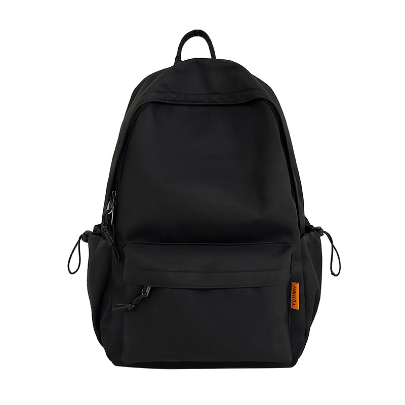 Ins Large Capacity Simple Solid Color Backpack Junior High School High School Backpack Japanese Female College Student Schoolbag
