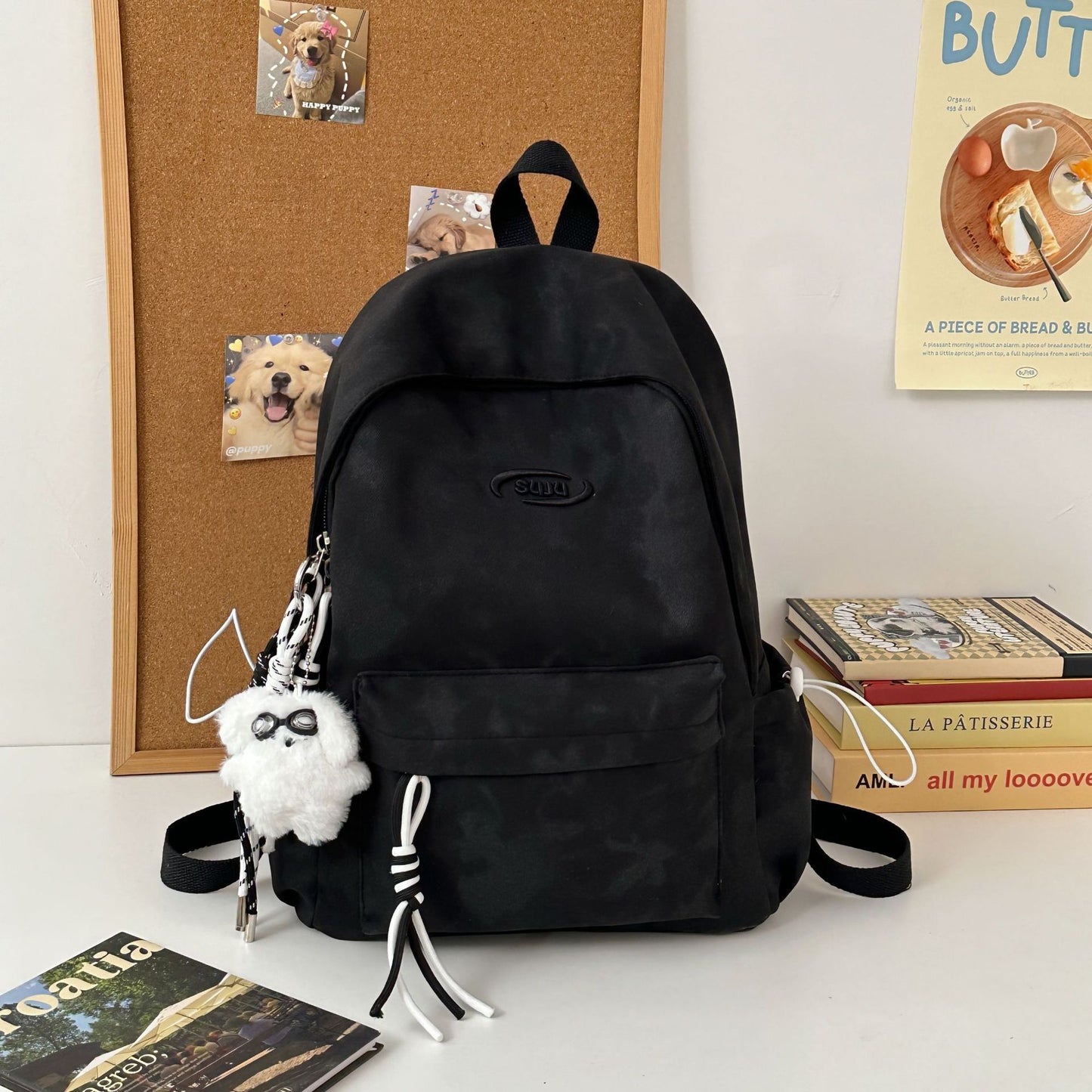 New Retro Backpack Men's Mountaineering Bag Backpack Junior High School Student Travel Bag Personalized High School Student College Student Bag Female