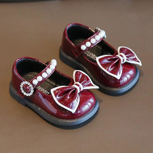 Spring and autumn baby girl's shoes 1-2-year-old Red children's princess shoes non-slip soft bottom baby toddler shoes