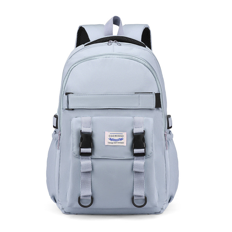 New high-looking schoolbag female primary school student Junior High School High School large capacity backpack youth vitality simple casual backpack