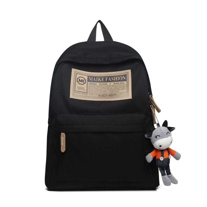 2025 New Student Schoolbag Casual Simple Large Capacity Computer Bag Junior High School Student Backpack Commuter Backpack