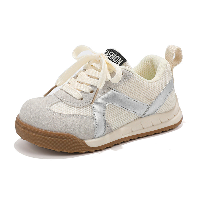 Girls' Shoes Children's Sports Sneakers 2026 New Model Spring and Autumn Breathable Casual Mesh Shoes for Older Children, Forrest Gump Shoes