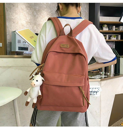 Cross-Border Schoolbags for Girls, Junior High School Students and High School Students Backpacks 2024 New College Students Men's Large-Capacity Travel Backpacks