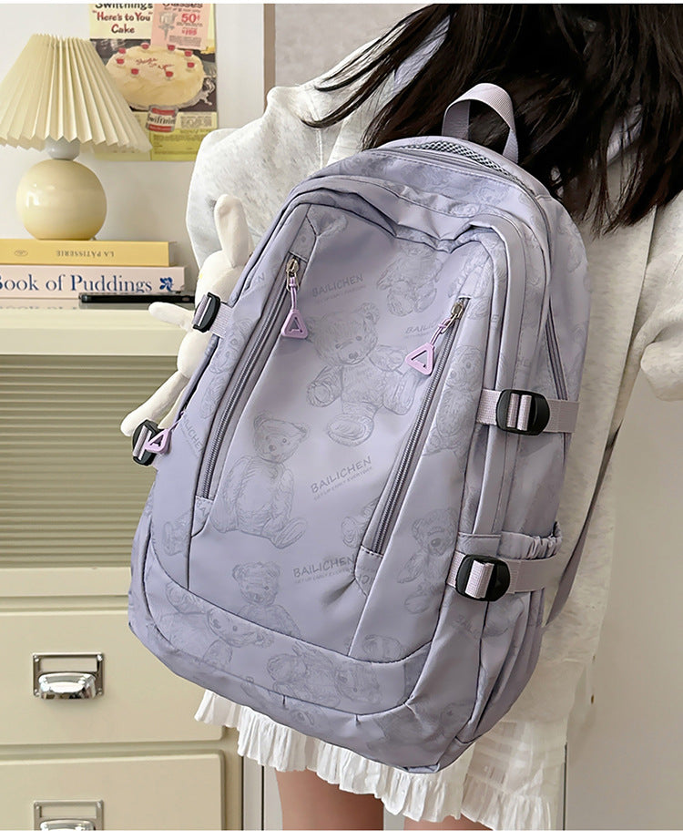 Student Schoolbag Primary School Students Junior High School Students New Large Capacity Backpack Autumn New Breathable Comfortable Backpack