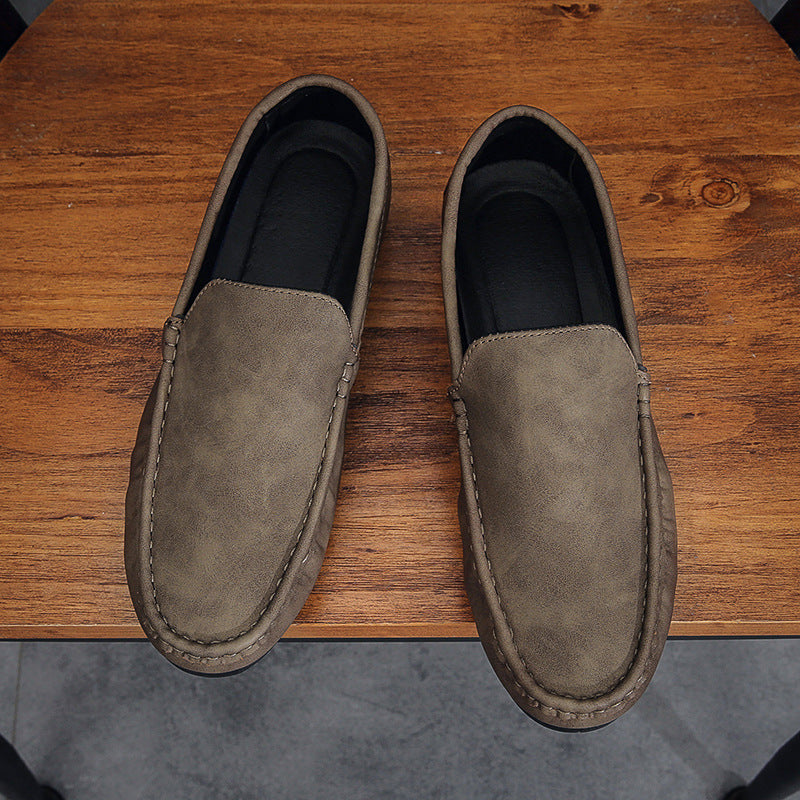 Men's Shoes Doudou Shoes 2024 Summer New Low-Top Breathable Trendy Fashion Slip-On Casual Men's Shoes Lazy Shoes