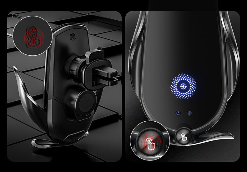 Magic clip M123 car wireless charger mobile phone bracket automatic induction electric clamping navigation bracket car bracket