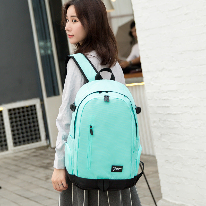 Backpack Female Middle School Student Schoolbag Male Travel Travel Junior High School Student Schoolbag High School Student College Student Backpack Leisure Bag