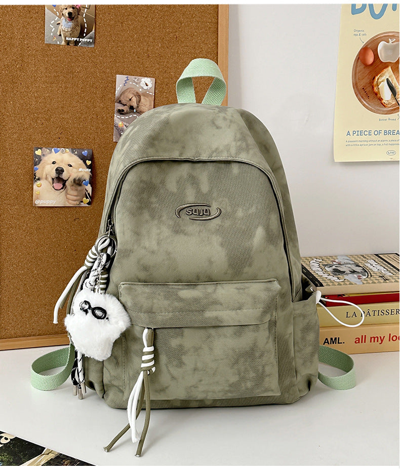 New Retro Backpack Men's Mountaineering Bag Backpack Junior High School Student Travel Bag Personalized High School Student College Student Bag Female