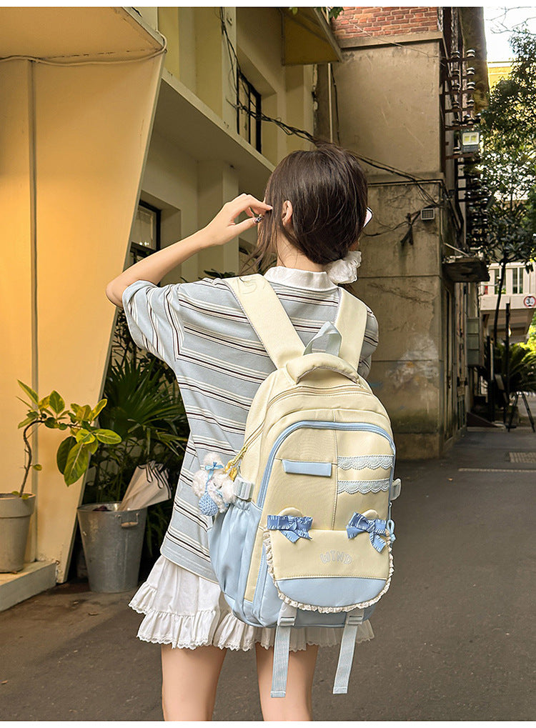 Wholesale Backpack Travel New Korean Style Fashion Large Capacity Junior High School and High School Student School Bag Leisure Travel School Bag