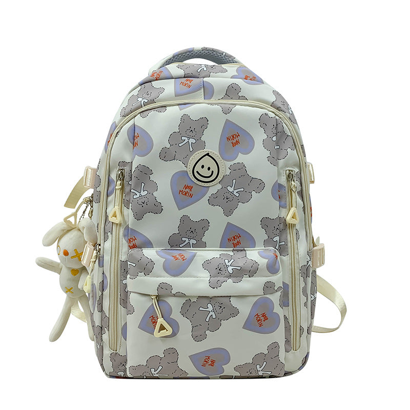 Student Schoolbag Japanese Style Simple Korean Style Backpack for Middle School Students and College Students Girls Cute Casual All-match Backpack