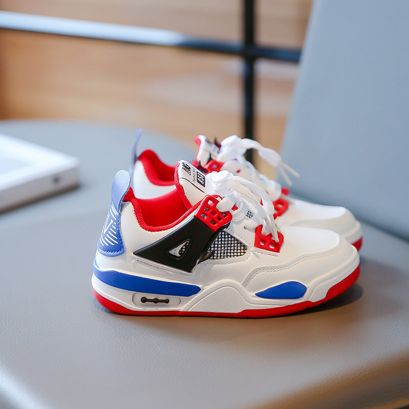 Boys' sneaker Children's Fashion Board Shoes 2025 New Soft Bottom Girls' Running Shoes Large Children's Breathable Casual Shoes