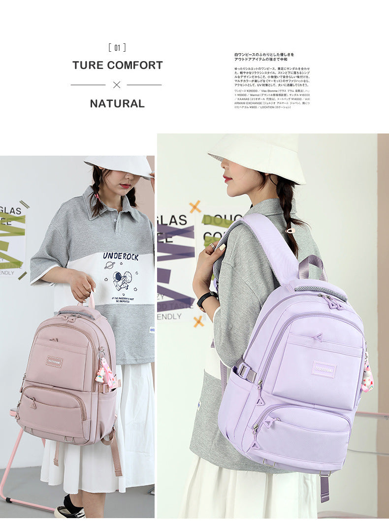Large-Capacity Student Schoolbag, Junior High School Student Backpack, Short-Distance Travel Multi-Functional Backpack, Mlb Backpack