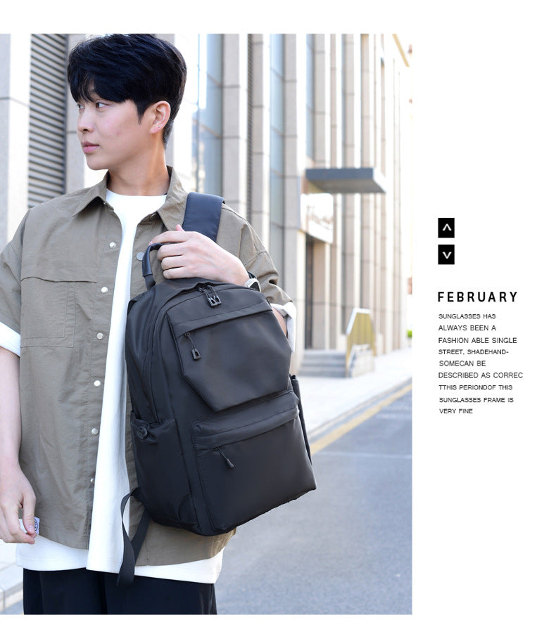 Printable Logo Backpack, Junior High School Student, High School Student, School Bag, Large Capacity Travel Bag, Casual Computer Backpack