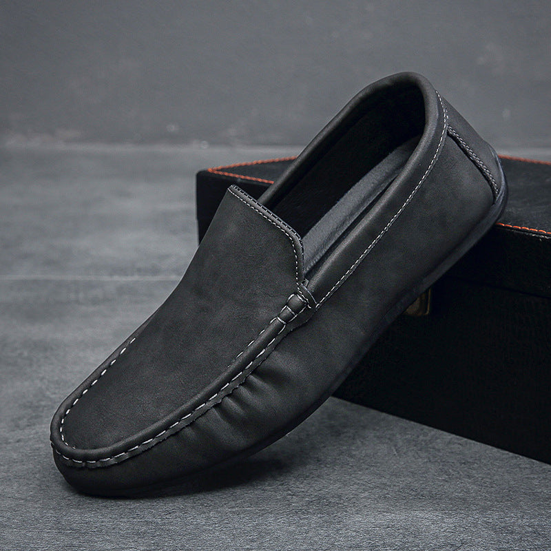 Men's Shoes Doudou Shoes 2024 Summer New Low-Top Breathable Trendy Fashion Slip-On Casual Men's Shoes Lazy Shoes