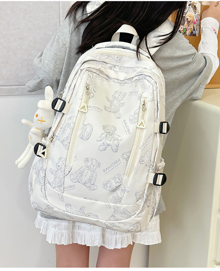Student Schoolbag Primary School Students Junior High School Students New Large Capacity Backpack Autumn New Breathable Comfortable Backpack