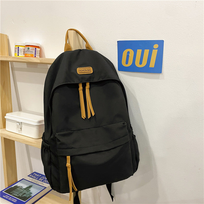 New Korean Style Schoolbag Women's Simple Cute Backpack for Middle School Students and College Students Backpack Travel Bag Premium Sense