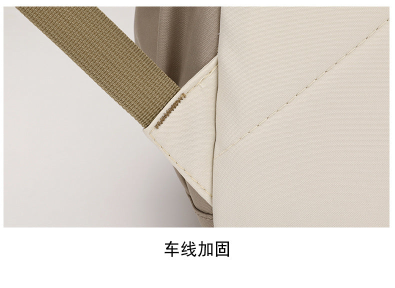 Simple Fashion High-end Sense Backpack All-match Senior high school College Student Computer Bag Casual Backpack High-value Schoolbag