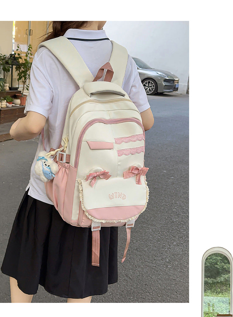 Wholesale Backpack Travel New Korean Style Fashion Large Capacity Junior High School and High School Student School Bag Leisure Travel School Bag