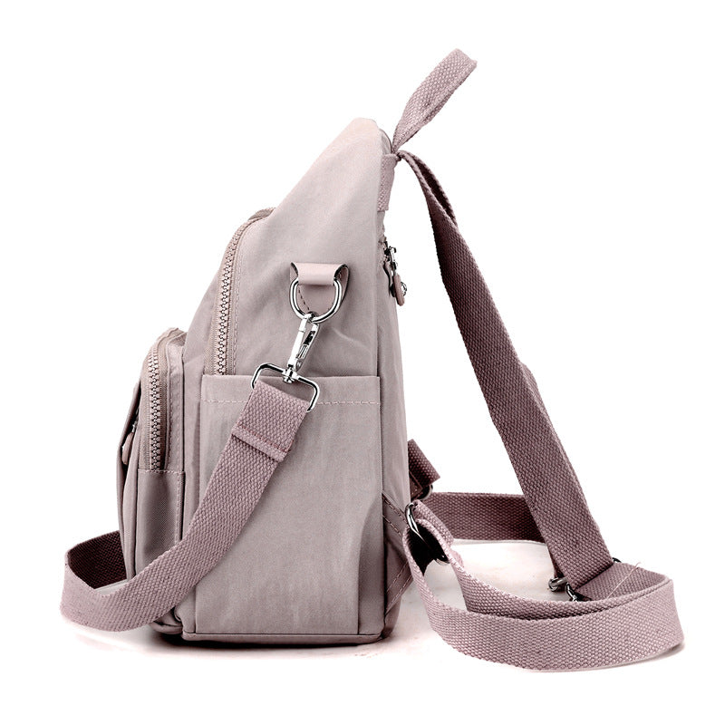 Lightweight waterproof nylon cloth bag large capacity student schoolbag fashion women's backpack trendy shopping travel bag