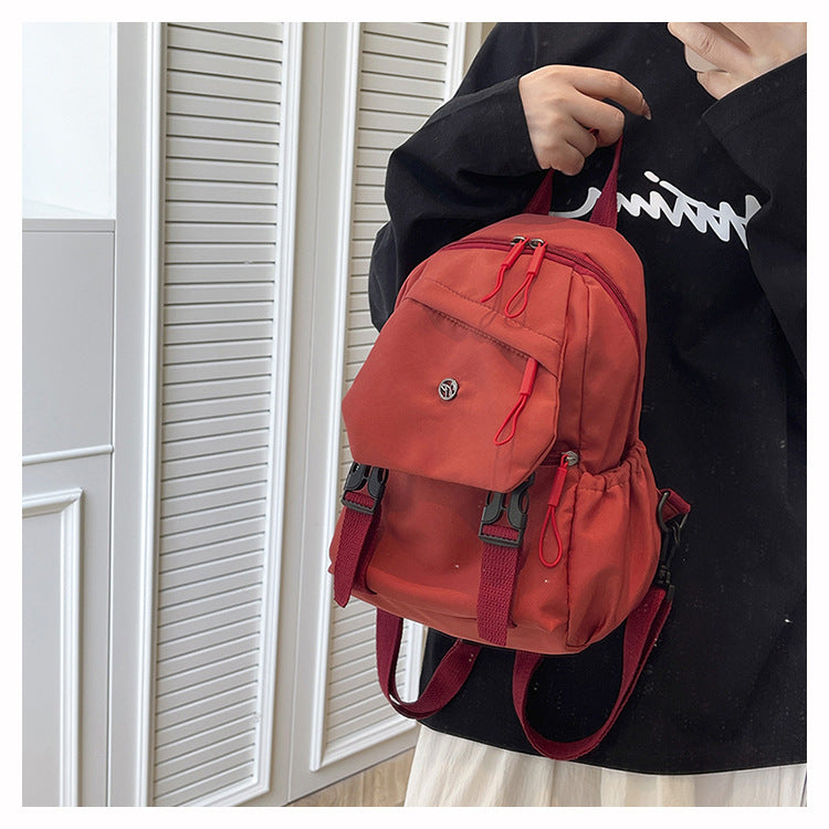2025 Summer Workwear Style Simple Student School Bag Fashionable Oxford Cloth Backpack Outdoor Leisure Travel Backpack