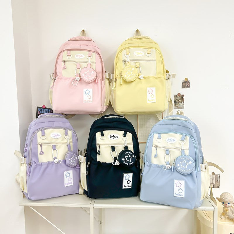 2026 New Japanese-Style High-Value Backpack Korean Version Large Capacity Versatile Girl Backpack High School College Student Backpack
