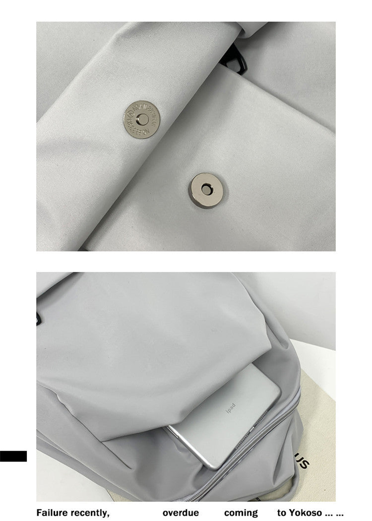 New Nylon Backpack Men's Computer Bag Men's Casual Senior high school College Student Schoolbag Simple Travel Backpack Wholesale
