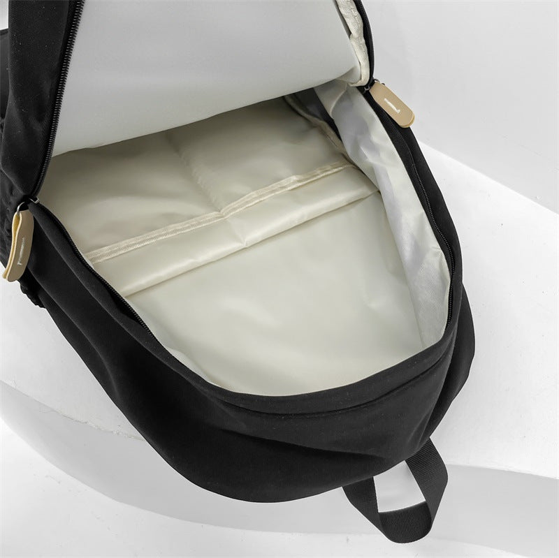 2025 New Student Schoolbag Casual Simple Large Capacity Computer Bag Junior High School Student Backpack Commuter Backpack