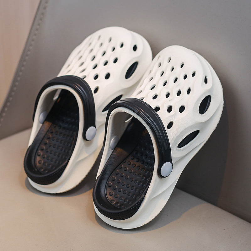 Hole Shoes Children's Slippers Boys Sandals Boys Non-slip Middle and Big Children's Shoes Baby Beach 2025 Men's and Women's New Arrival
