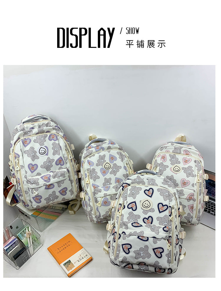 Student Schoolbag Japanese Style Simple Korean Style Backpack for Middle School Students and College Students Girls Cute Casual All-match Backpack