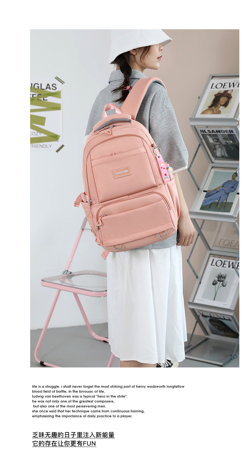Large-Capacity Student Schoolbag, Junior High School Student Backpack, Short-Distance Travel Multi-Functional Backpack, Mlb Backpack