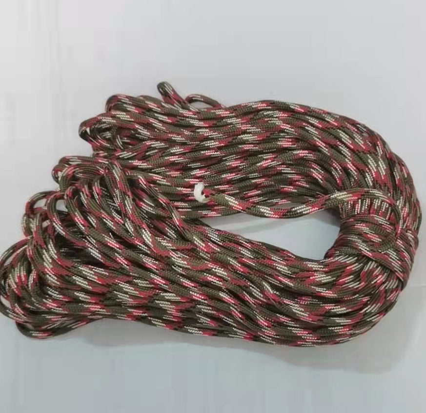 7-core 4mm umbrella rope polypropylene fiber multi-function mountaineering paratrooper traction rope life-saving equipment fixed safety umbrella rope