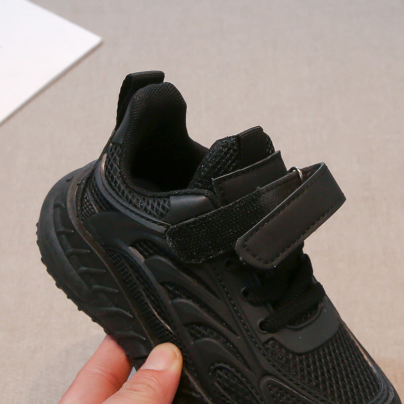 Children's shoes 2025 spring and autumn new lightweight running shoes children's sneaker mesh breathable boy's father shoes