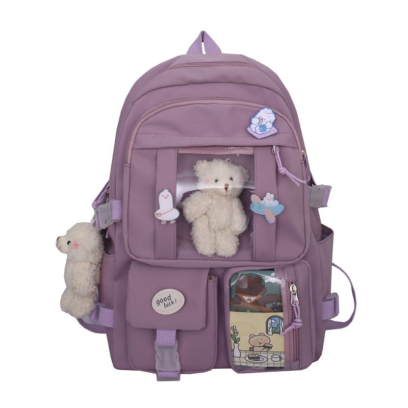 Japanese-Style Ins Anime Convention Large-Capacity Casual Girl Backpack Student School Bag