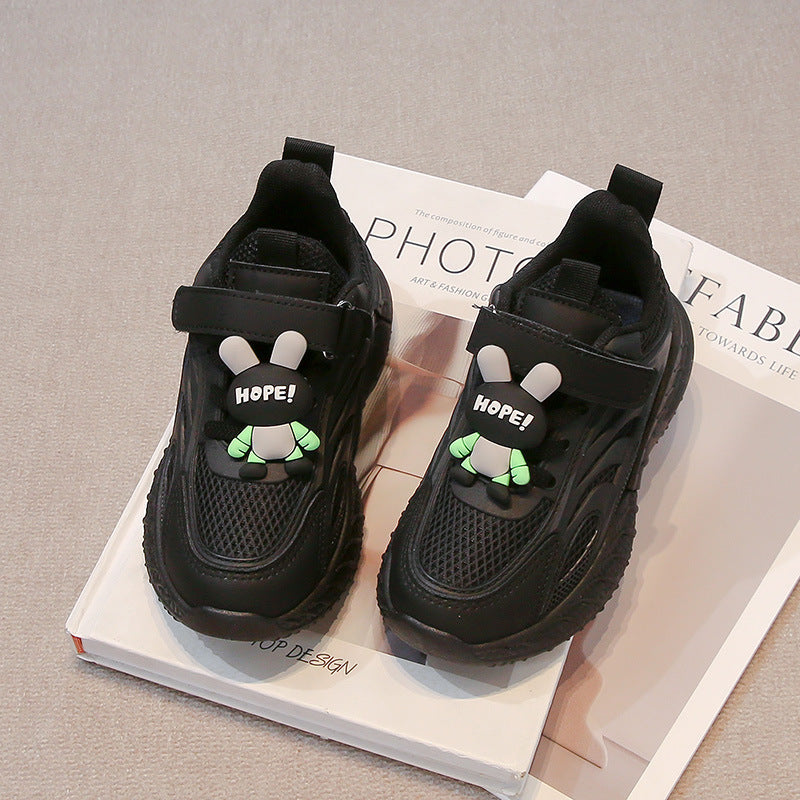Children's shoes 2025 spring and autumn new lightweight running shoes children's sneaker mesh breathable boy's father shoes