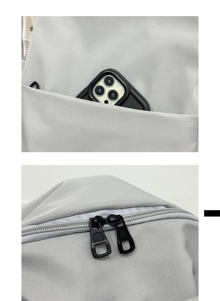 New Nylon Backpack Men's Computer Bag Men's Casual Senior high school College Student Schoolbag Simple Travel Backpack Wholesale