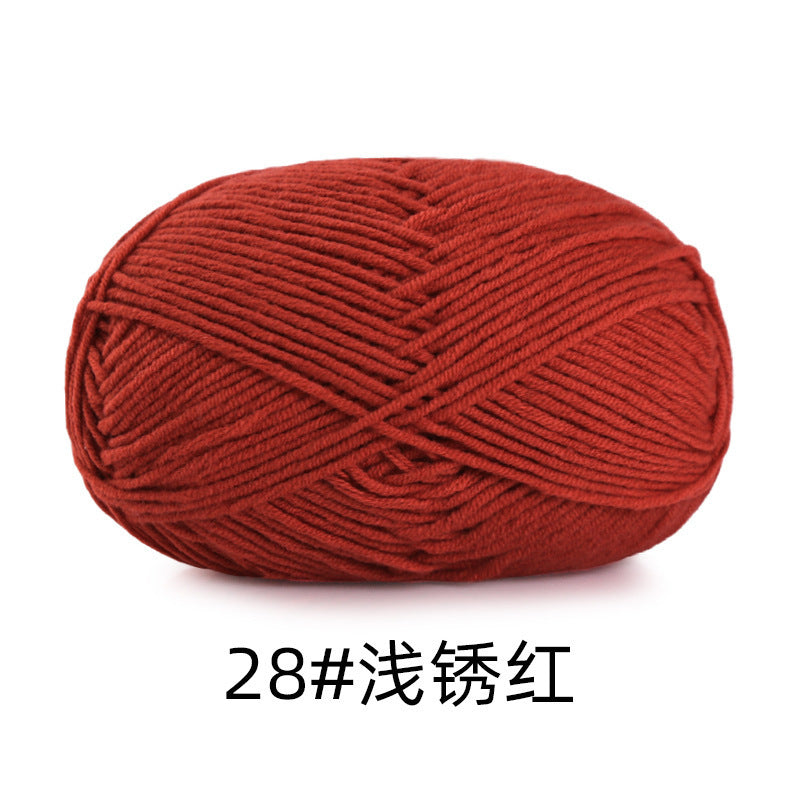 5 strands of combed cotton milk cotton wool ball acridine puppet excellent factory wholesale hand-woven crochet doll diy material
