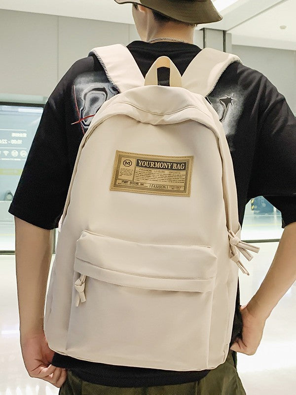 School Bag Female Campus Trendy Backpack 2025 New College Student Simple Junior High School High School Backpack Male Commuter Computer Bag