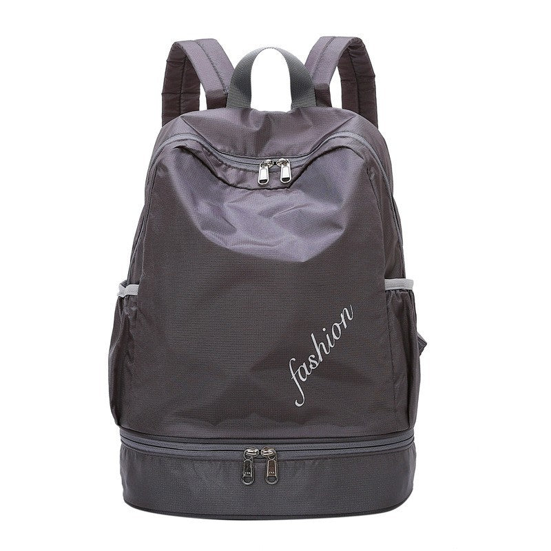 Swimming Backpack Oxford Cloth Sports Backpack Wet and Dry Separate Shoes Casual Double Back Large Capacity Printable Logo